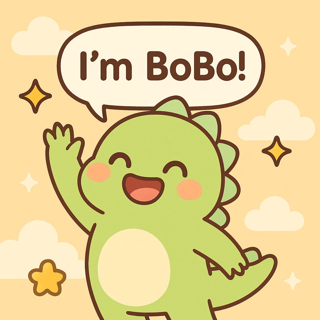 To Bobo BOBO - Cutest Mischievous Dinosaur on the Chain