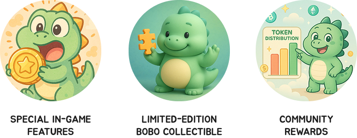 To Bobo BOBO - Cutest Mischievous Dinosaur on the Chain